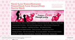 Desktop Screenshot of hindilovepoems.com